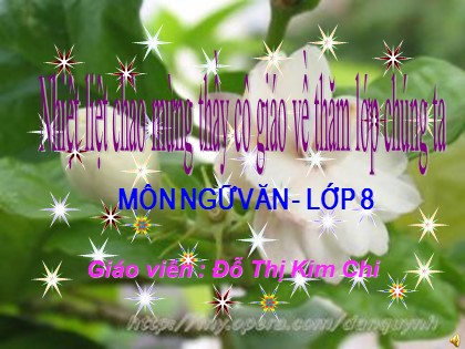Bài giảng Ngữ văn 8 - Tiết 75: Câu nghi vấn - Đỗ Thị Kim Chi