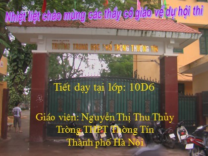 Bài giảng Ngữ văn Lớp 10 - Tiết 38: Cảnh ngày hè - Nguyễn Thị Thu Thủy