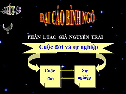 Bài giảng Ngữ văn Lớp 10 - Tiết 58: Đại Cáo bình ngô