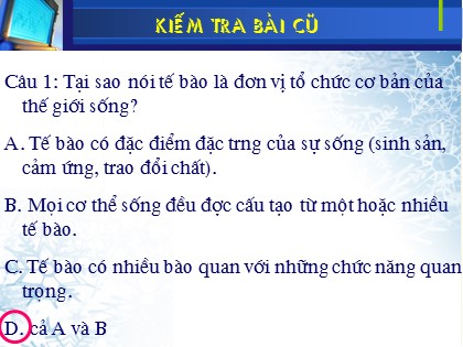 Bài giảng Sinh học Lớp 10 - Tiết 2: Các giới sinh vật