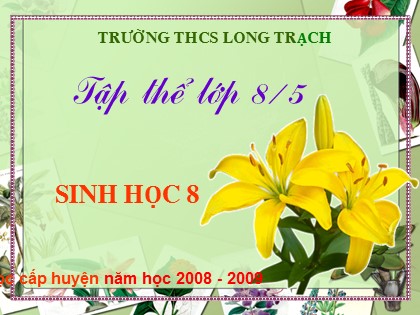 Bài giảng Sinh học Lớp 8 - Bài 53: Hoạt động thần kinh cấp cao ở người - Trường THCS Long Trạch