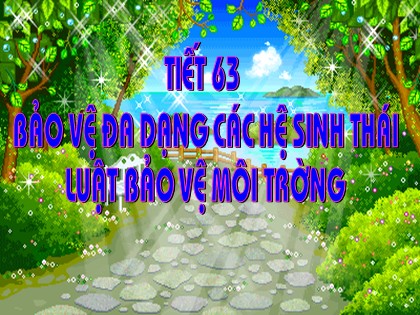 Bài giảng Sinh học Lớp 9 - Tiết 63: Bảo vệ đa dạng các hệ sinh thái luật bảo vệ môi trường