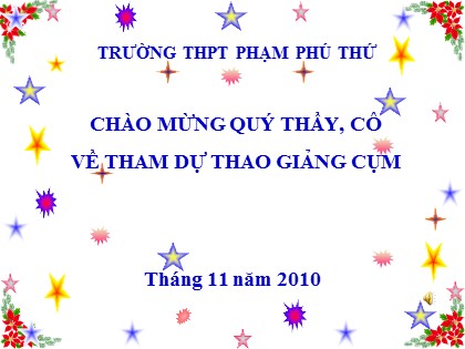 Bài giảng Tiếng Anh Lớp 12 - Unit 6: Future jobs - Language focus 2 - Trường THPT Phạm Phú Thứ
