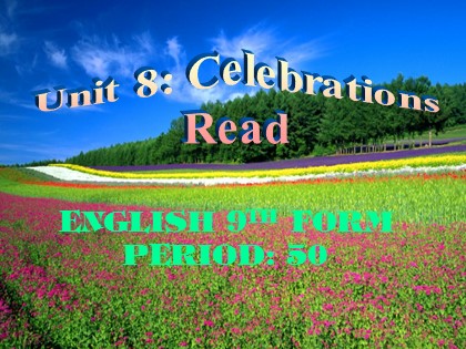 Bài giảng Tiếng Anh Lớp 9 - Unit 8: Celebrations - Lesson 1: Lesson 4: Read