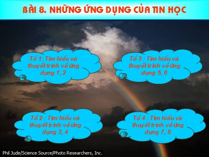 Bài giảng Tin học Lớp 10 - Bài 8: Những ứng dụng của tin học