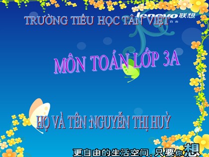 Bài giảng Toán Lớp 3 - Tiết 27: Chia số có hai chữ số với số có một chữ số - Nguyễn Thị Hùy