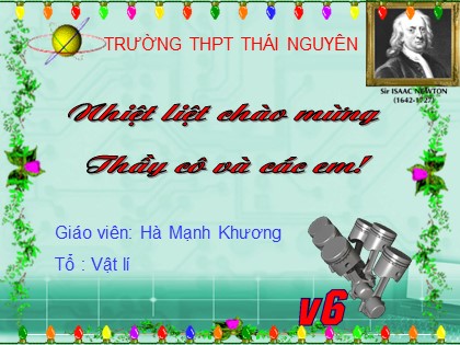 Bài giảng Vật lý Lớp 10 - Bài 13: Lực ma sát - Hà Mạnh Khương