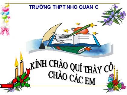 Bài giảng Vật lý Lớp 10 - Bài 20: Các dạng cân bằng cân bằng của một vật có mặt chân đế - Trường THPT Nho Quan C