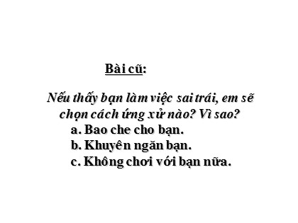 Bài giảng Đạo đức Lớp 5 - Tuần 12 - Bài: Kính già yêu trẻ (Tiết 1)