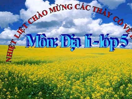 Bài giảng Địa lí Lớp 5 - Tuần 14 - Bài: Giao thông vận tải - Năm học 2016-2017