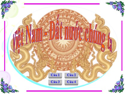 Bài giảng Địa lí Lớp 5 - Tuần 2 - Bài: Việt Nam. Đất nước chúng ta