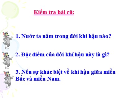 Bài giảng Địa lí Lớp 5 - Tuần 4 - Bài: Sông ngòi - Năm học 2016-2017