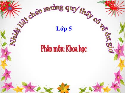 Bài giảng Khoa học Lớp 5 - Tuần 15 - Bài: Cao su Bài giảng Khoa học Lớp 5 - Tuần 15 - Bài: Cao su