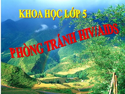 Bài giảng Khoa học Lớp 5 - Tuần 8 - Bài: Phòng tránh HIV/AIDS