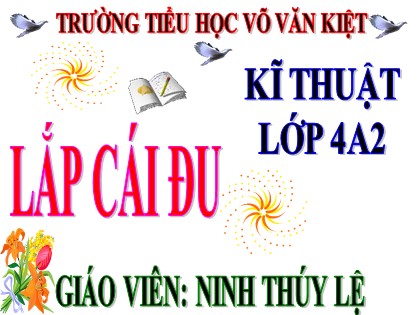 Bài giảng Kĩ thuật Lớp 4 - Tuần 28 - Bài: Lắp cái đu - Trường Tiểu học Võ Văn Kiệt