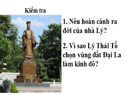 Bài giảng Lịch sử Khối 4 - Tuần 12 - Bài: Chùa thời Lý