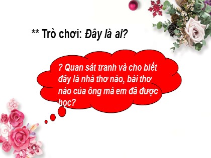 Bài giảng Ngữ văn Lớp 9 - Ôn tập về thơ