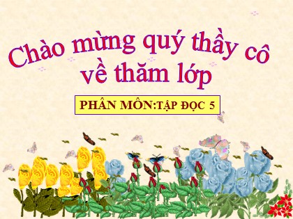 Bài giảng Tập đọc Lớp 5 - Tuần 11 - Bài: Chuyện một khu vườn nhỏ - Năm học 2016-2017