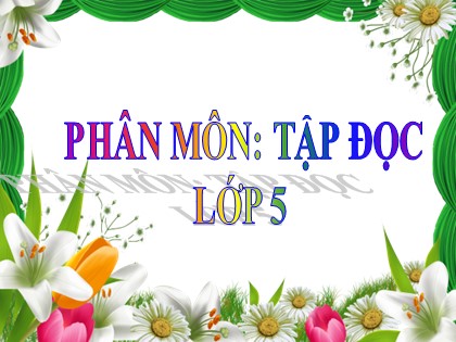 Bài giảng Tập đọc Lớp 5 - Tuần 25 - Bài: Cửa sông - Năm học 2016-2017