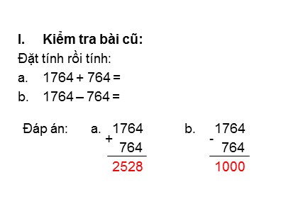 Bài giảng Toán học 4 - Chương 2 - Bài: Tìm hai số khi biết tổng và hiệu của hai số đó (Trang 47)
