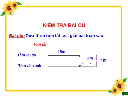 Bài giảng Toán Lớp 3 - Bài: Bài toán giải bằng hai phép tính (Tiếp theo)