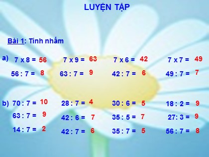 Bài giảng Toán Lớp 3 - Bài: Luyện tập (Trang 36)