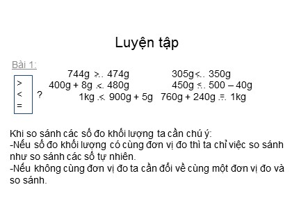 Bài giảng Toán Lớp 3 - Bài: Luyện tập (Trang 67)