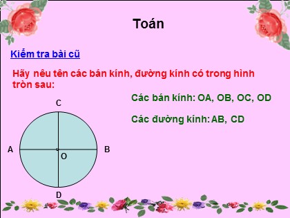 Bài giảng Toán Lớp 3 - Tiết 108: Vẽ trang trí hình tròn