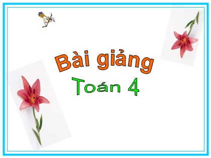 Bài giảng Toán Lớp 4 - Chương 1 - Tiết 19: Bảng đơn vị đo khối lượng