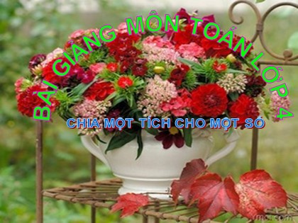 Bài giảng Toán Lớp 4 - Chương 2 - Bài: Chia một tích cho một số