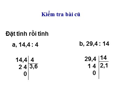 Bài giảng Toán Lớp 5 - Tuần 13 - Tiết 64: Luyện tập