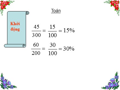 Bài giảng Toán Lớp 5 - Tuần 16 - Tiết 75: Giải toán về tỉ số phần trăm - Năm học 2021-2022