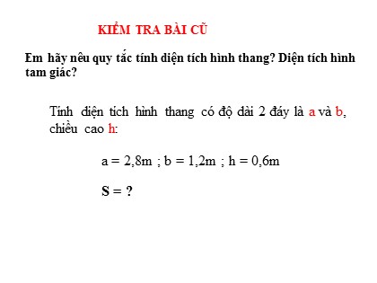 Bài giảng Toán Lớp 5 - Tuần 19 - Tiết 93: Luyện tập chung