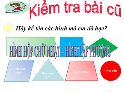 Bài giảng Toán Lớp 5 - Tuần 21 - Tiết 104: Hình lập phương. Hình hộp chữ nhật