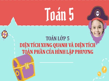 Bài giảng Toán Lớp 5 - Tuần 22 - Bài: Diện tích xung quanh và diện tích toàn phần của hình lập phương