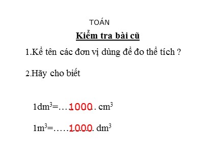 Bài giảng Toán Lớp 5 - Tuần 23 - Tiết 119: Luyện tập