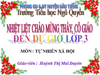 Bài giảng Tự nhiên và xã hội Lớp 3 - Bài 31: Hoạt động công nghiệp, thương mại - Huỳnh Thị Mai Duyên