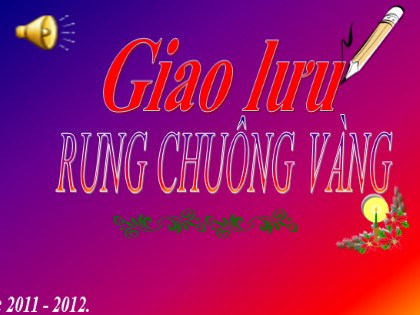 Thiết kế trò chơi Rung chuông vàng Lớp 4